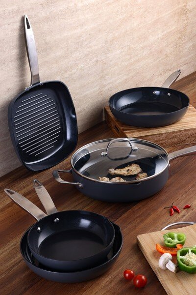 ZYLISS COOK ULTIMATE PRO CERAMIC“ - Индукционен тиган с керамично покритие - Ø 28 см - със стъклен капак