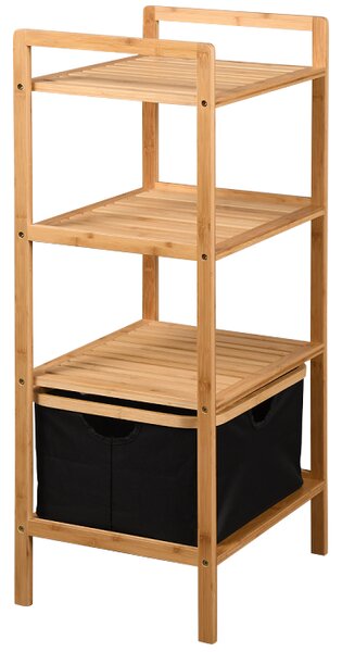 Етажерка 4 рафта с кош 44x33x93см KESPER – БАМБУК