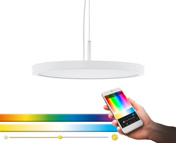 Eglo 33675 - LED RGBW Димируем пендел CERIGNOLA-C LED/21W/230V + д.у