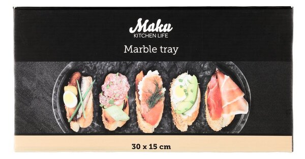 MAKU Мраморен поднос / табла 30х15см