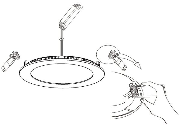 Eglo 98212 - LED Димируема лампа за окачен таван FUEVA-A LED/5W/230V + дистанционно управление