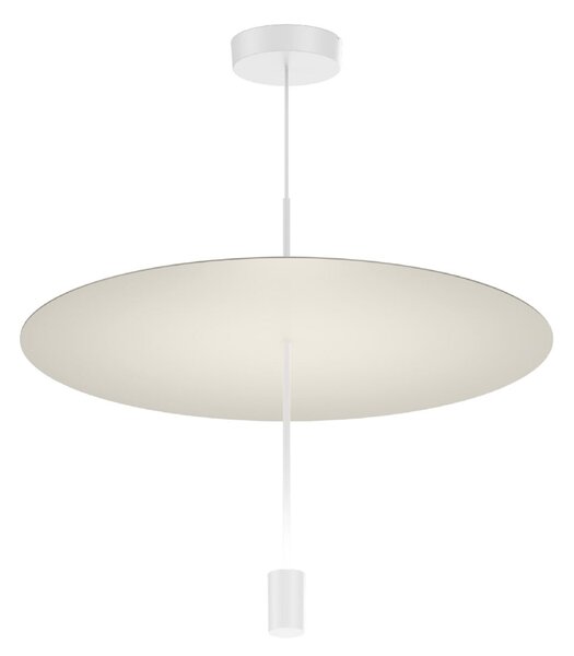 Wever & Ducré Lighting WEVER DUCRÉ LED висяща лампа Shedda, Ø 55 см, копринено сиво, 2700 K, Затъмняване, Сив, Дневна/трапезария, Алуминий, Модерен