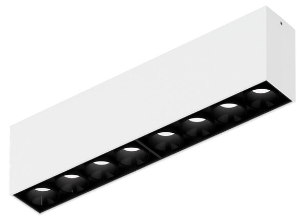 Wever & Ducré Lighting WEVER DUCRÉ LED таванна лампа Linoo 8.0, черно-бял метал, Затъмняване, Черен, Дневна/трапезария, Алуминий, Модерен, Таван с много пламъци