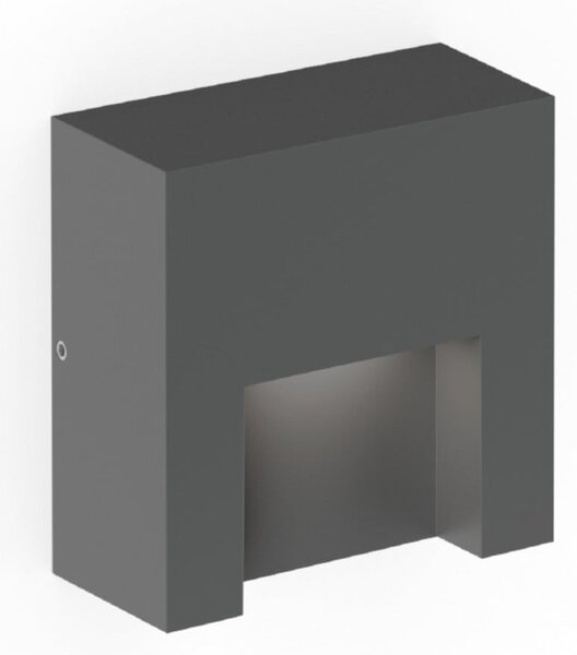 Wever & Ducré Lighting WEVER DUCRÉ LED стенна лампа за външно осветление Reto 0.8, антрацит, Затъмняване, Черен, Алуминий, Модерен, Стенна розетка отдолу