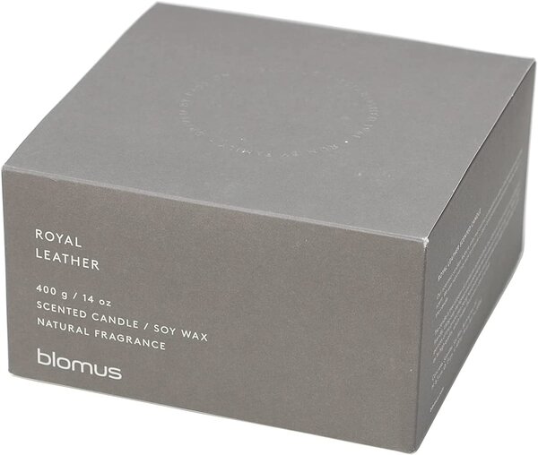 BLOMUS Ароматна свещ FRAGA, размер XL - аромат Royal Leather - цвят Satellite