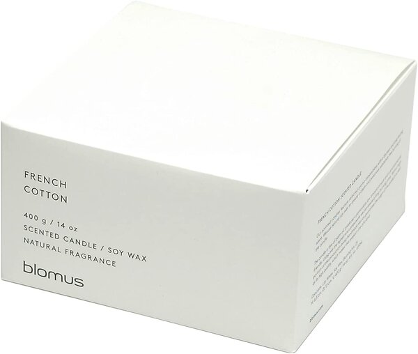 BLOMUS Ароматна свещ FRAGA размер XL - аромат French Cotton - цвят Lily White