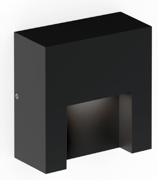 Wever & Ducré Lighting WEVER DUCRÉ LED стенна лампа за външно осветление Reto 0.8, матово черно, Затъмняване, Черен, Алуминий, Модерен, Стенна розетка отдолу