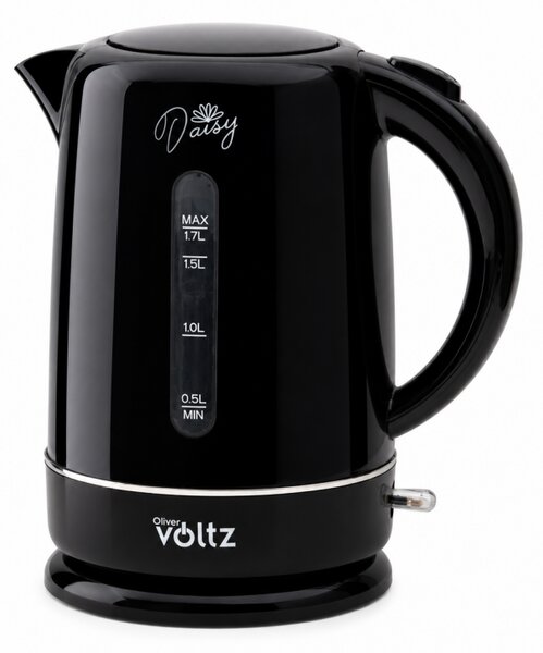 Електрическа кана Oliver Voltz Daisy OV51230W, 2200W, 1.7 л, Автоматично изключване, Черeн
