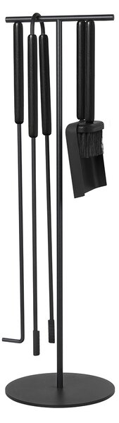 BLOMUS Комплект за камина ASHI - 5 части, цвят черен