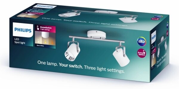 Philips 50662/31/P0 - LED Спот BYRE 2xLED/4,3W/230V 2200/2500/2700K