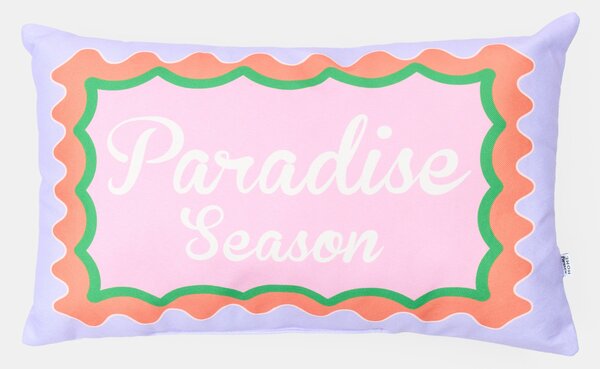 Sinsay - Декоративна възглавница с надпис „Paradise Season” - розов