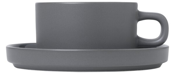 BLOMUS Комплект от 2 бр.чаши за чай PILAR - цвят сив (Pewter)