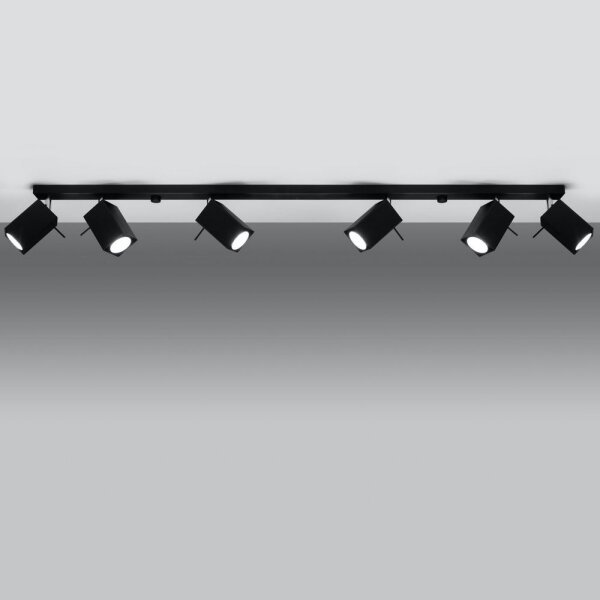 Sollux SL.0460 - Спот MERIDA 6xGU10/40W/230V черен