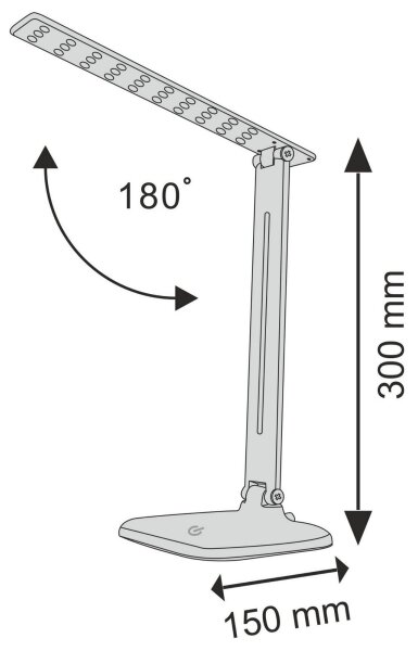LED Димируема сензорна настолна лампа JOWI LED/8W/230V бял