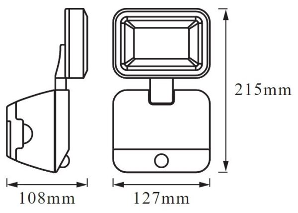 Ledvance - LED Екстериорен аплик със сензор BATTERY LED/4W/6V IP54