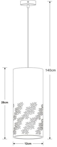 Lucide 13450/01/31 - Полилей висящ на кабел SINAN 1xE27/40W/230V