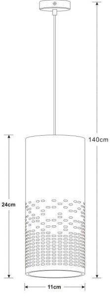 Lucide 13451/01/31 - Полилей висящ на кабел SINAN 1xE27/40W/230V