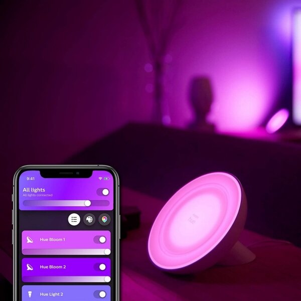 Philips - LED RGB Димируема настолна лампа Hue BLOOM 1xLED/7,1W/230V