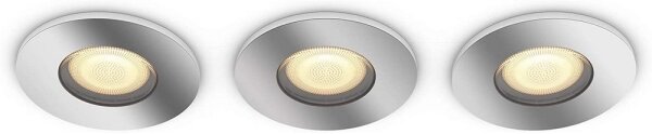 Philips - К-кт 3 бр. LED димируеми лунички за баня 1xGU10/5W/230V IP44 + дистанционно