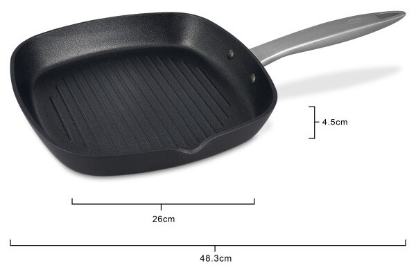 ZYLISS COOK ULTIMATE PRO - Индукционен грил тиган - 26х26 см