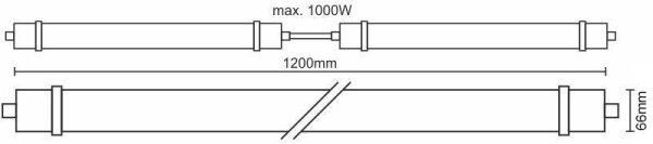 LED Технически осветителни тела LED / 40W / 180-265V IP65