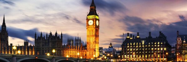 Картина на платно – Нощен Big Ben в Лондон
