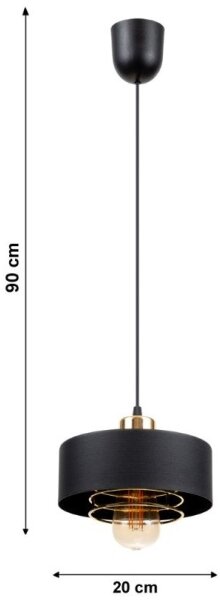 Полилей на въже VEST 1xE27/60W/230V