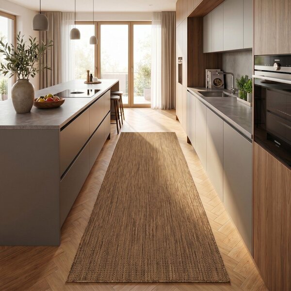 Кафява пътека за открито и закрито 80x250 cm Mira 1450 – Ayyildiz Carpets