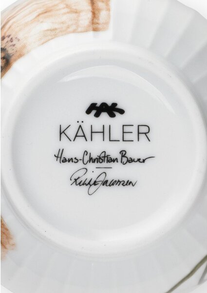 Бяла порцеланова чаша Poppy, 330 ml Hammershøi - Kähler Design