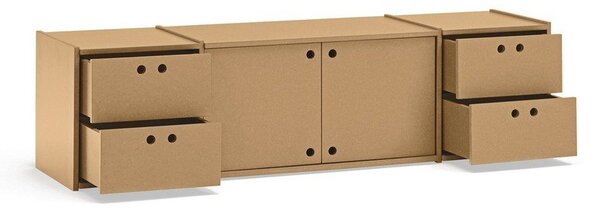 Маса за телевизор в естествен цвят 157x42x40 cm Wally – Teulat