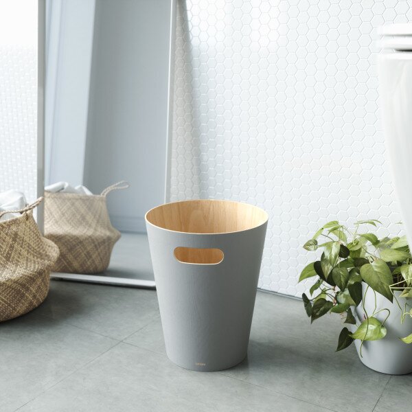 UMBRA Кошче за боклук “Woodrow“ 7,5 л. - цвят сив