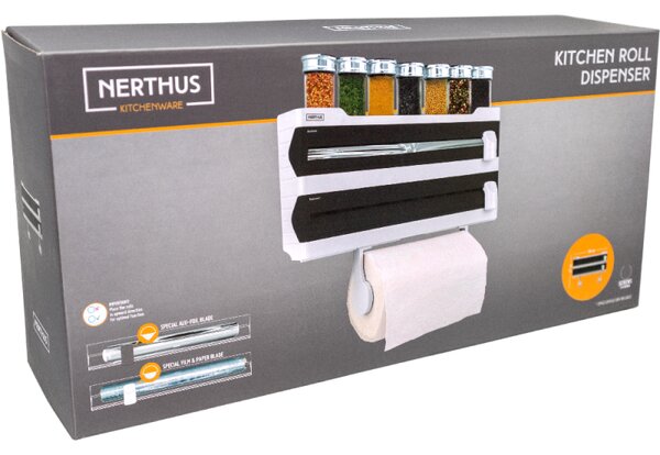 Nerthus Мултифункционален кухненски органайзер за стенен монтаж