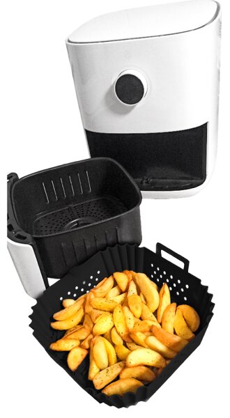 Nerthus Перфорирана силиконова кошница за AIR FRYER