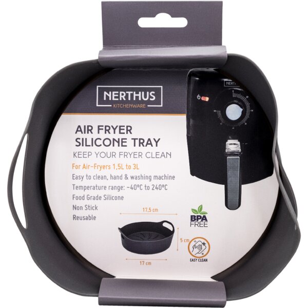 Nerthus Кръгла силиконова кошница за AIR FRYER