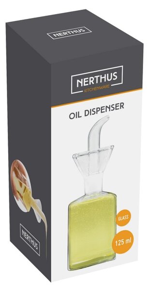 Nerthus Стъклен диспенсър за олио или оцет - 125 мл