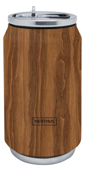 Nerthus Термос “КЕНЧЕ“ цвят “ДЪРВО“ - 330 мл