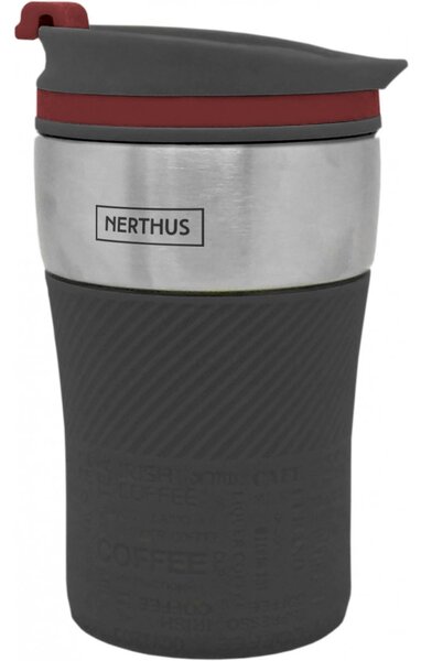 Nerthus Двустенна термочаша - 250 мл. - черен цвят
