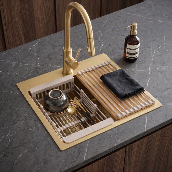 Virtuvinės plautuvės priedų rinkinys 3 dalių REA Beige