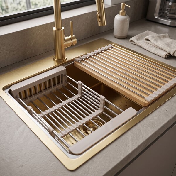 Virtuvinės plautuvės priedų rinkinys 3 dalių REA Beige