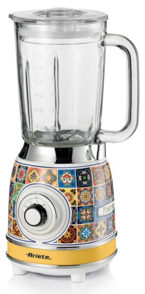 Блендер Ariete Positano 0583/0P, 1000W, 1.5 л, 4 скорости+импулси, Трошене на лед, Бял/жълт