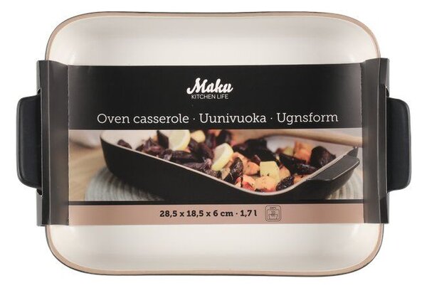 MAKU Керамична тава - черна 1,7 л. 28,5 х 18,5см