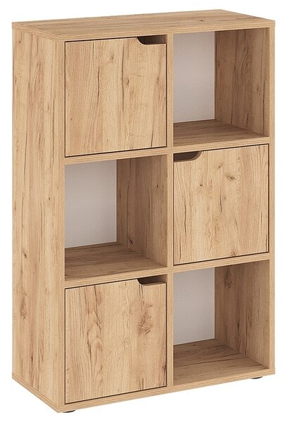 Библиотека за книги в дъб 59,5x27,5x89 cm