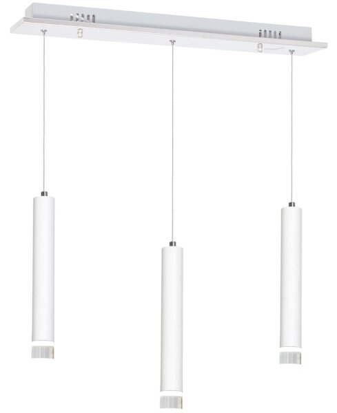 LED Висящ полилей ALBA 3xLED/15W/230V бял