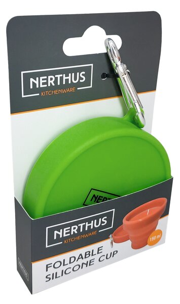 Nerthus Сгъваема силиконова чаша - 150 мл