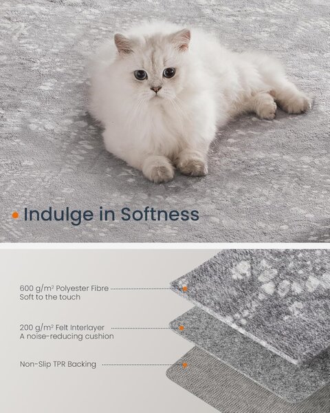 Килим Songmics Songmics Light Grey 120x170 cm