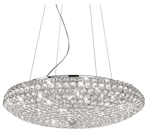 Ideal Lux - LED Кристален пендел KING 12xG9/3W/230V Ø 65 см хром