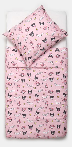 Sinsay - Комплект спално бельо от памук Hello Kitty and Friends - розов