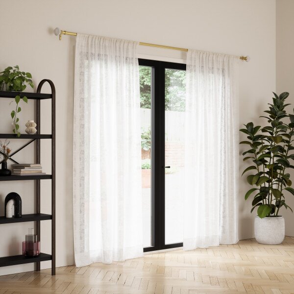 UMBRA Телескопичен корниз “PLEAT“ - цвят злато - размер - 107-305 см