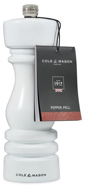 COLE & MASON Мелничка за пипер “LONDON“ - 18 см - цвят бял гланц