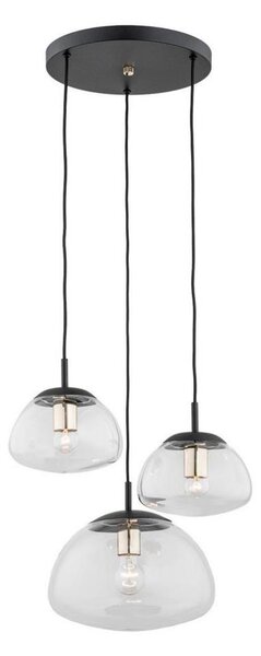 Argon 1492 - Висящ полилей TRINI 3xE27/15W/230V черен